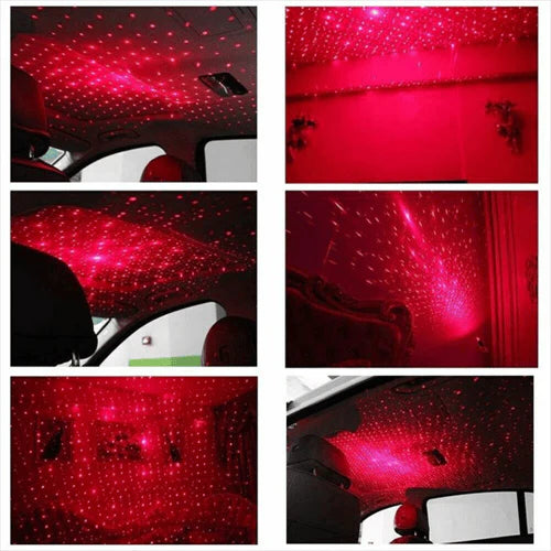 Proyector de Estrellas LED USB Star Night (Rojo)