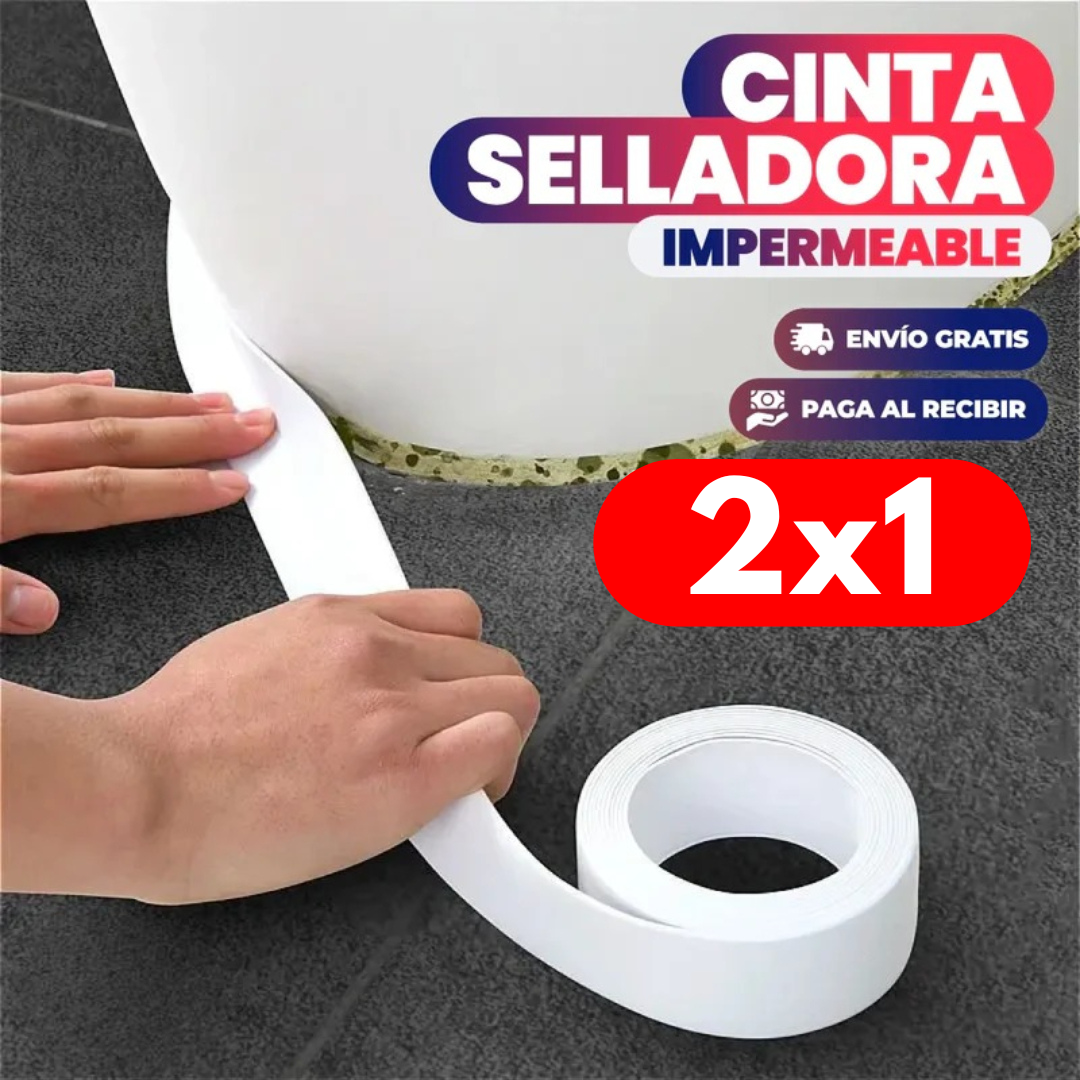 Cinta Selladora de PVC Impermeable 2x1 - 3,20m x 3cm
