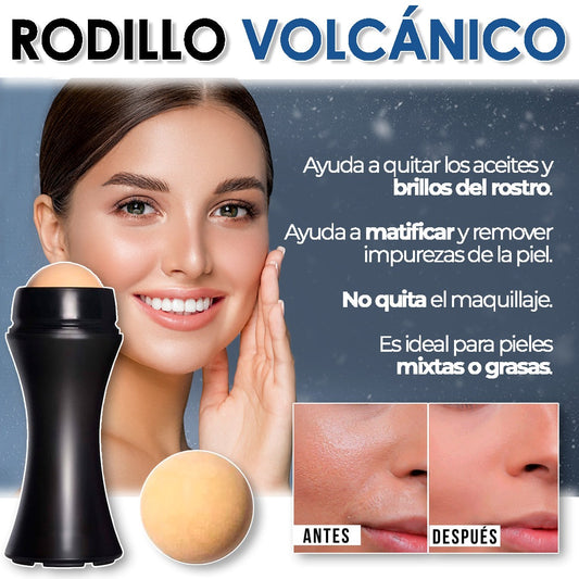 VolcanicSkin® - Rodillo Facial Volcánico QUITA GRASA